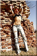 Redhead Anna showing off from Bunniesclub