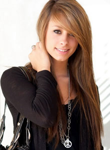 Super cute teen Riley Jensen strips out of her tight jeans from Devine Ones