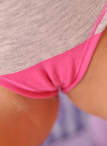 Cute teen Hailey teases with a little under boob from Hailey's Hideaway